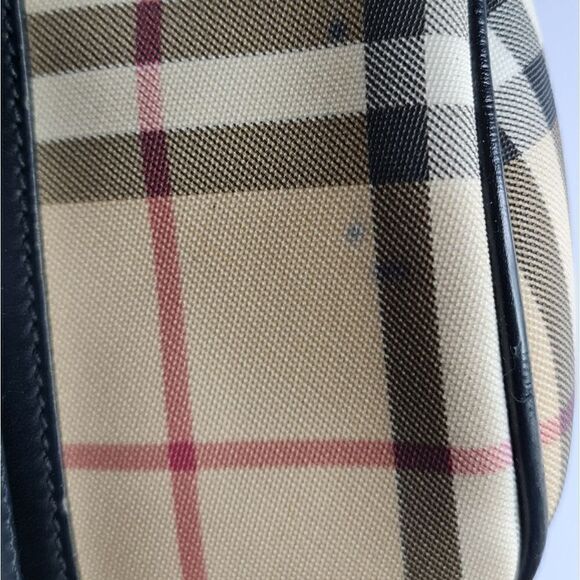Burberry Vintage Nova Check Papillion Bag Biege/Black - Picture 12 of 16
